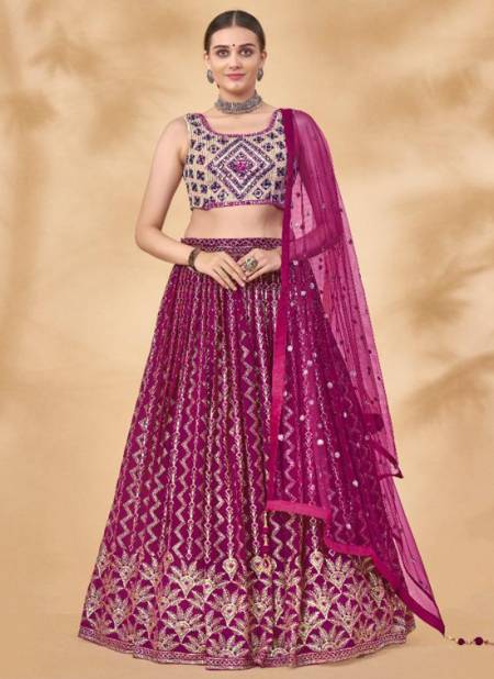 Wine Colour Arya Volume 39 Stylish Navrati Fancy Feative Wear Latest Lehenga Collection 25005